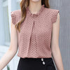 Blusa Feminina Social Estampada de Bolinhas