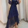 Vestido Longo De Bolinhas