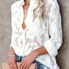 Blusa de Linho Feminina Floral - Francesca