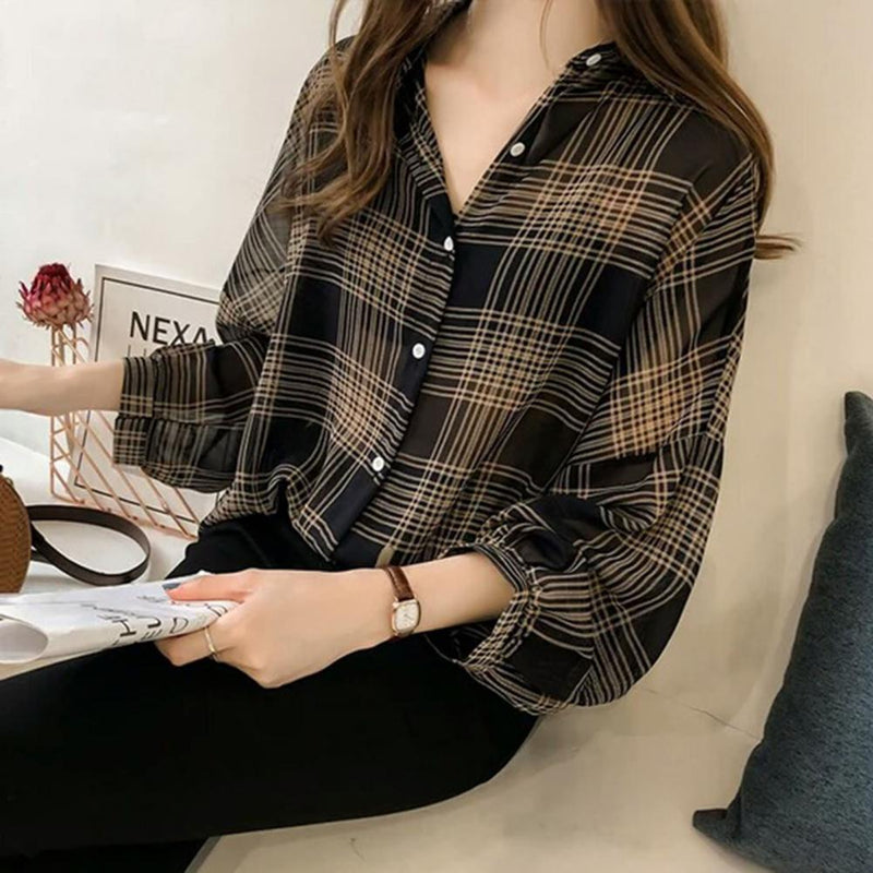 Camisa Feminina Xadrez Odelina