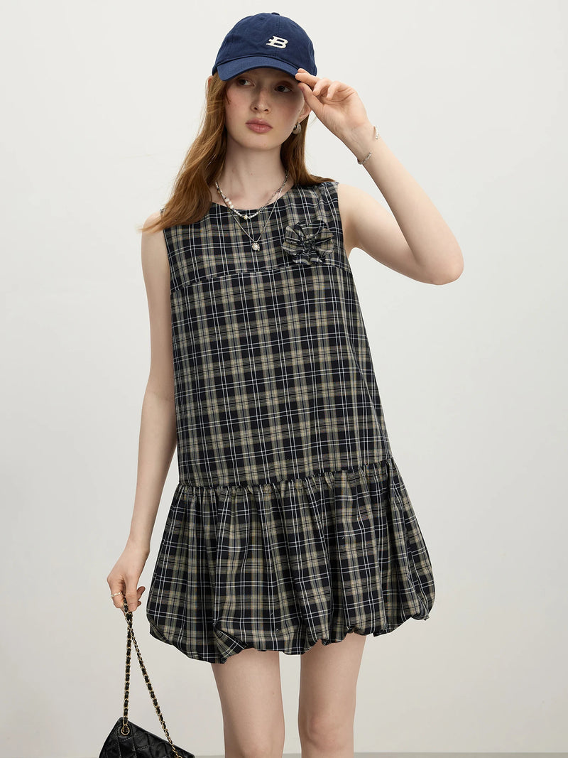 Vestido Curto Xadrez