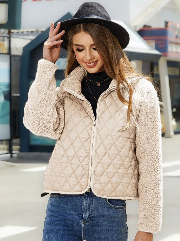 Jaqueta Feminina de Inverno Lã Aconchegante