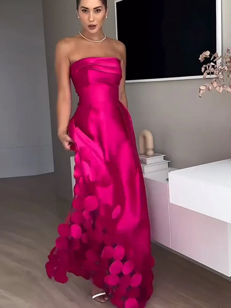 Vestido Longo Sem Alças Selinda