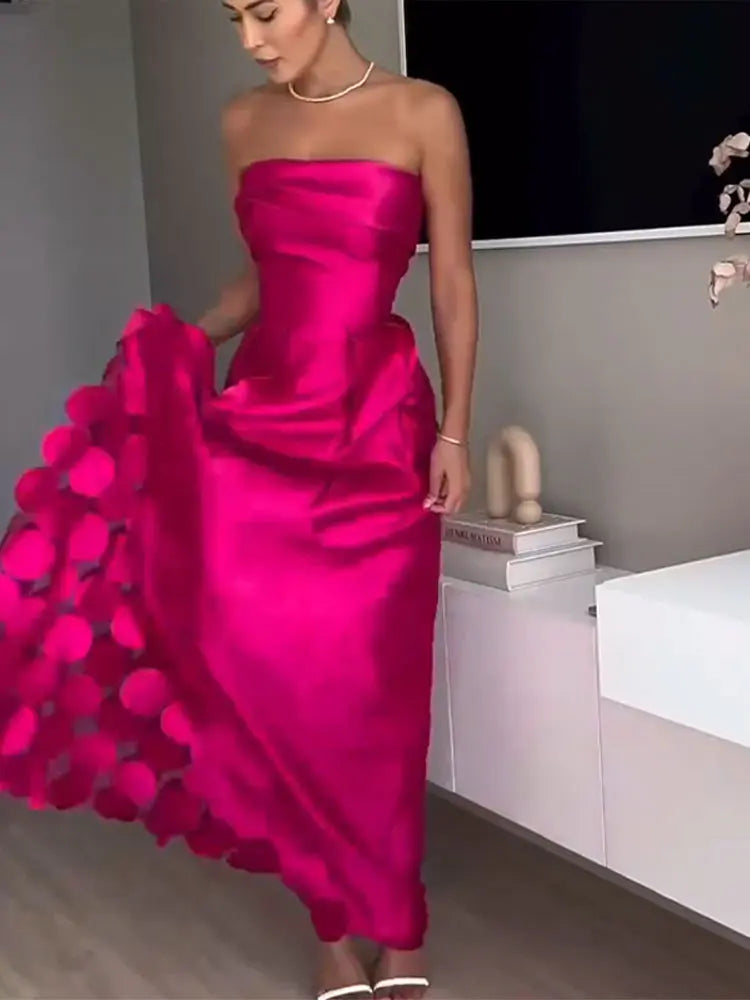 Vestido Longo Sem Alças Selinda