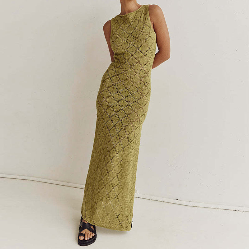 Vestido de Malha Sem Mangas Vanelle