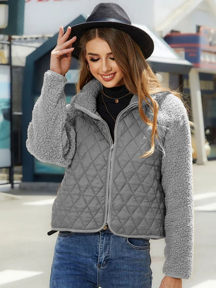 Jaqueta Feminina de Inverno Lã Aconchegante