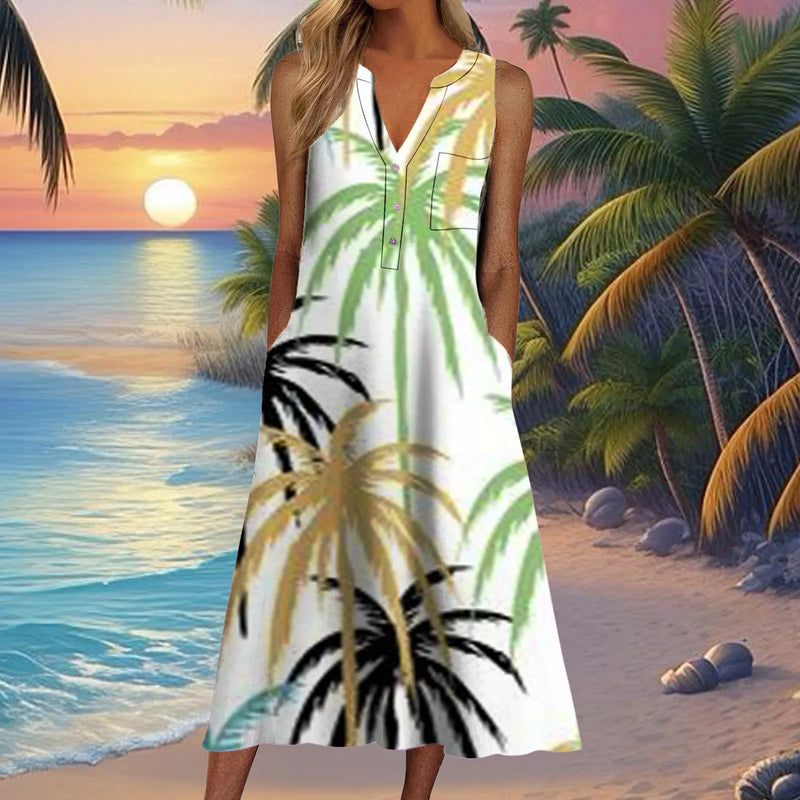 Vestido Midi Estampado Nélia