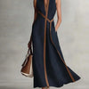 Vestido Casual em Linho e Algodão Premium – Modelagem Solta com Gola Estruturada (Elegância e Conforto) – Verão 2026