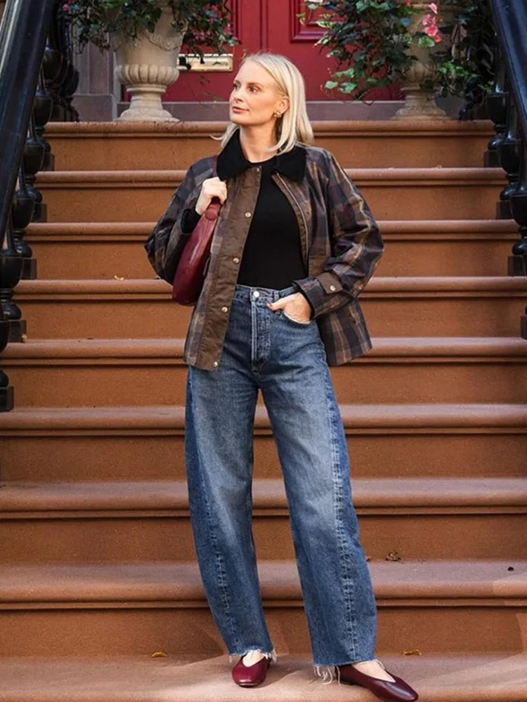 Jaqueta Feminina Xadrez
