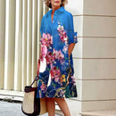 Vestido Midi Estampado Claribel