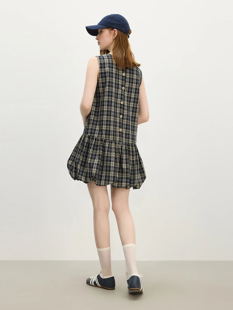 Vestido Curto Xadrez