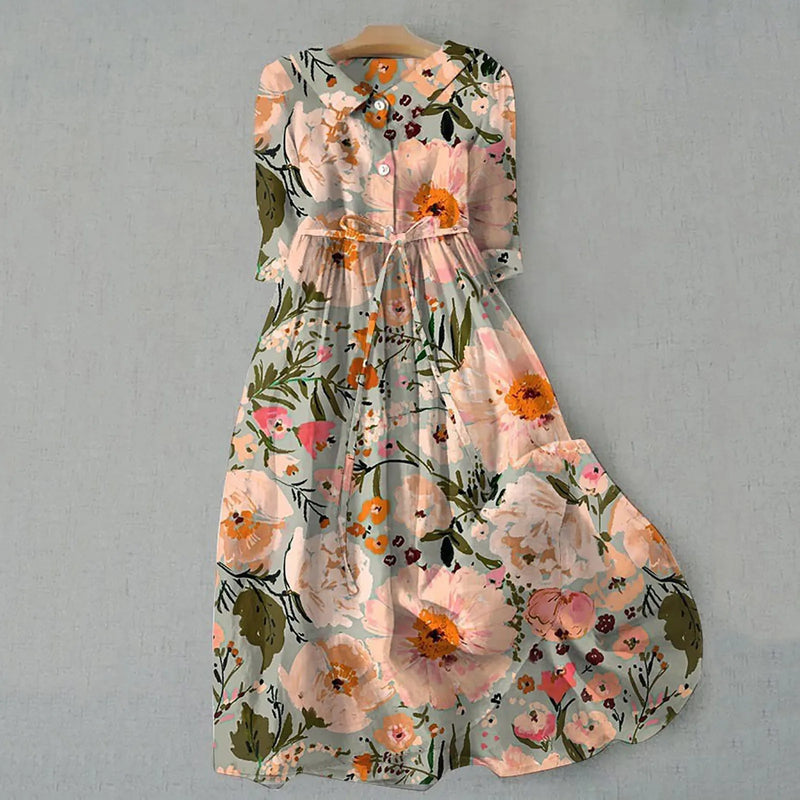 Vestido Midi Estampado Josélia