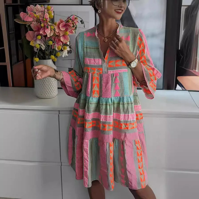 Vestido Midi Estampado Léonie