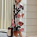 Vestido Midi Estampado Claribel