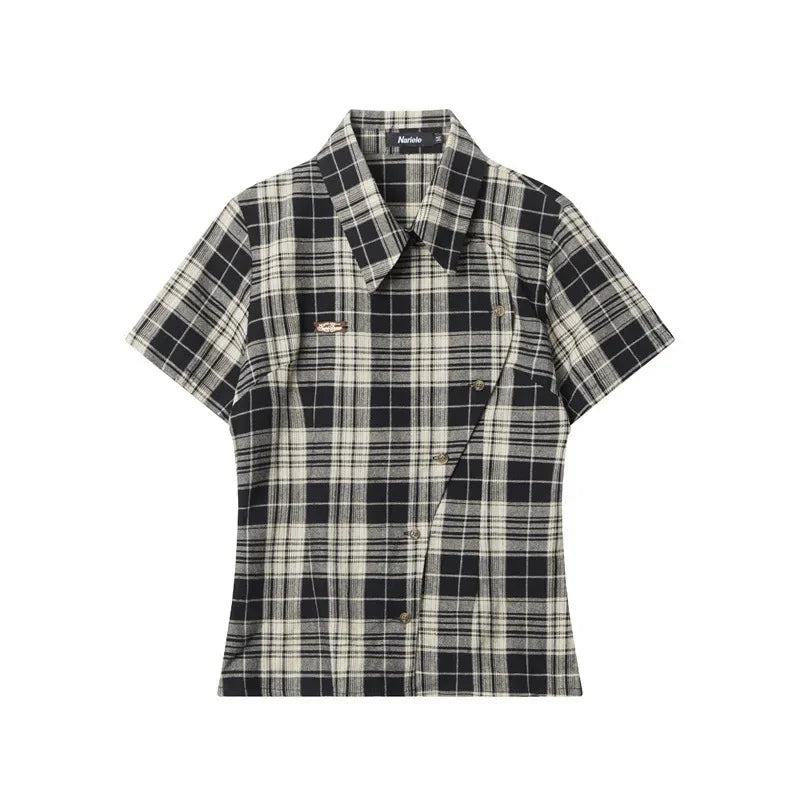Camisa Feminina Xadrez Meridiane