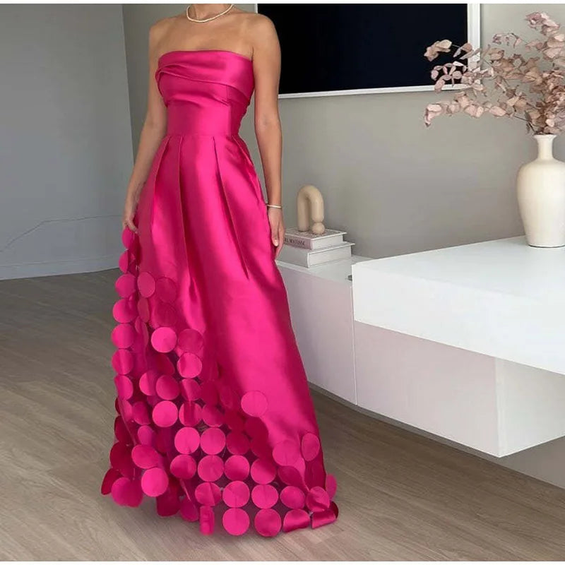 Vestido Longo Sem Alças Selinda