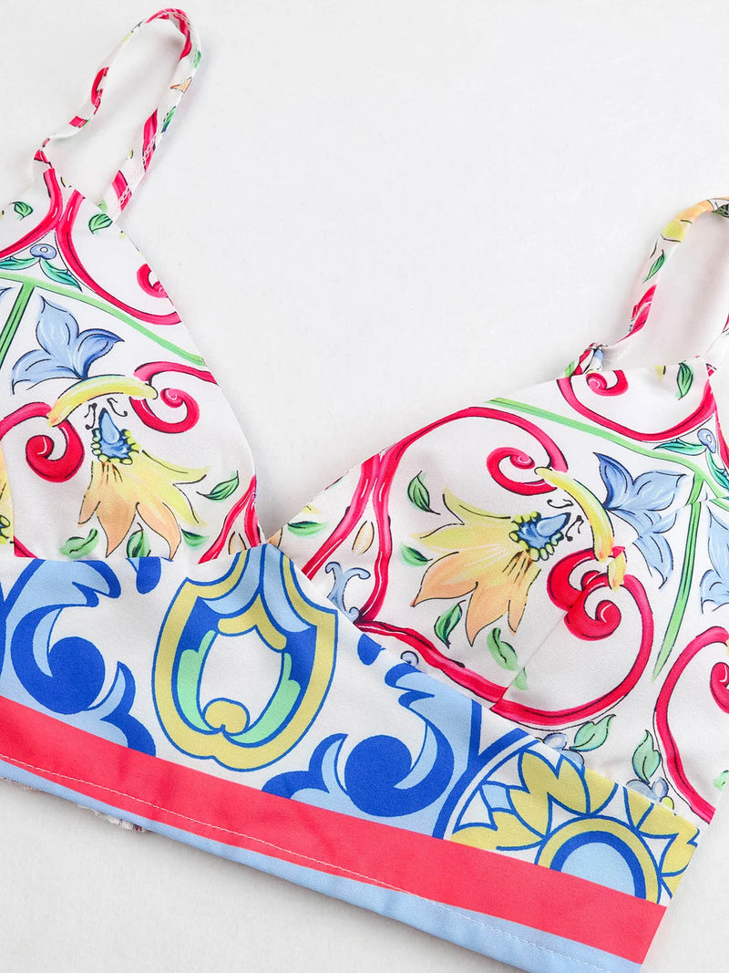 Conjunto Feminino Estampado Dianelle