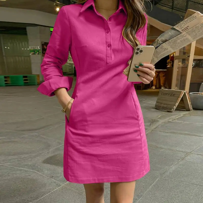 Vestido Curto com Bolsos Matilde