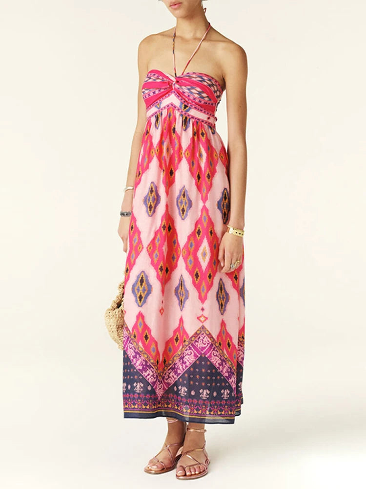 Vestido Longo Estampado Naísa