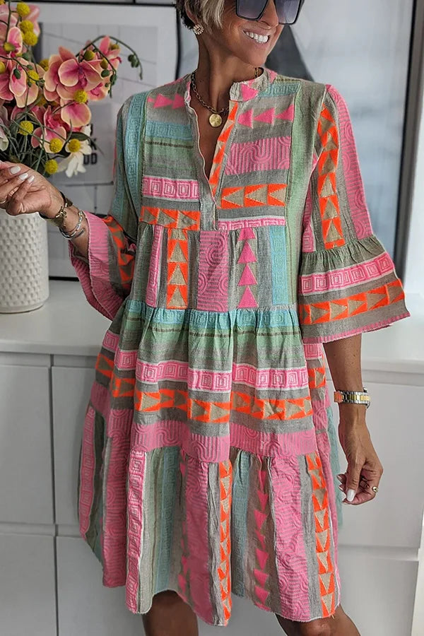 Vestido Midi Estampado Léonie