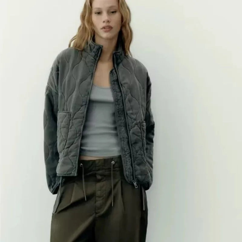 Jaqueta Feminina Gola Alta