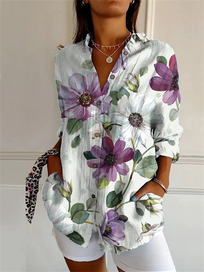 Camisa Feminina Estampada Nathalie