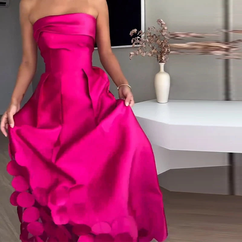 Vestido Longo Sem Alças Selinda