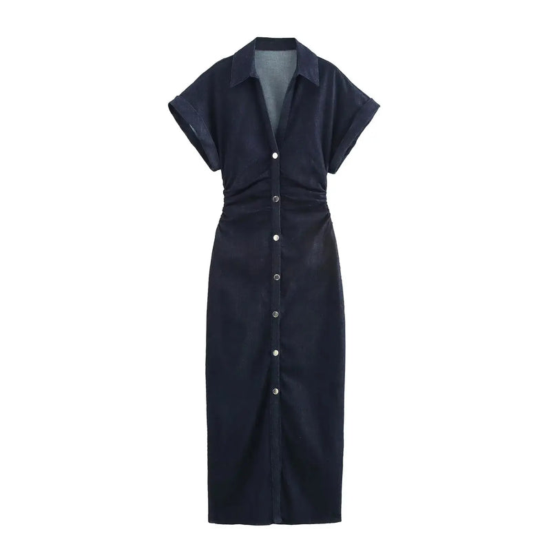 Vestido Chemise Midi Aurélienne