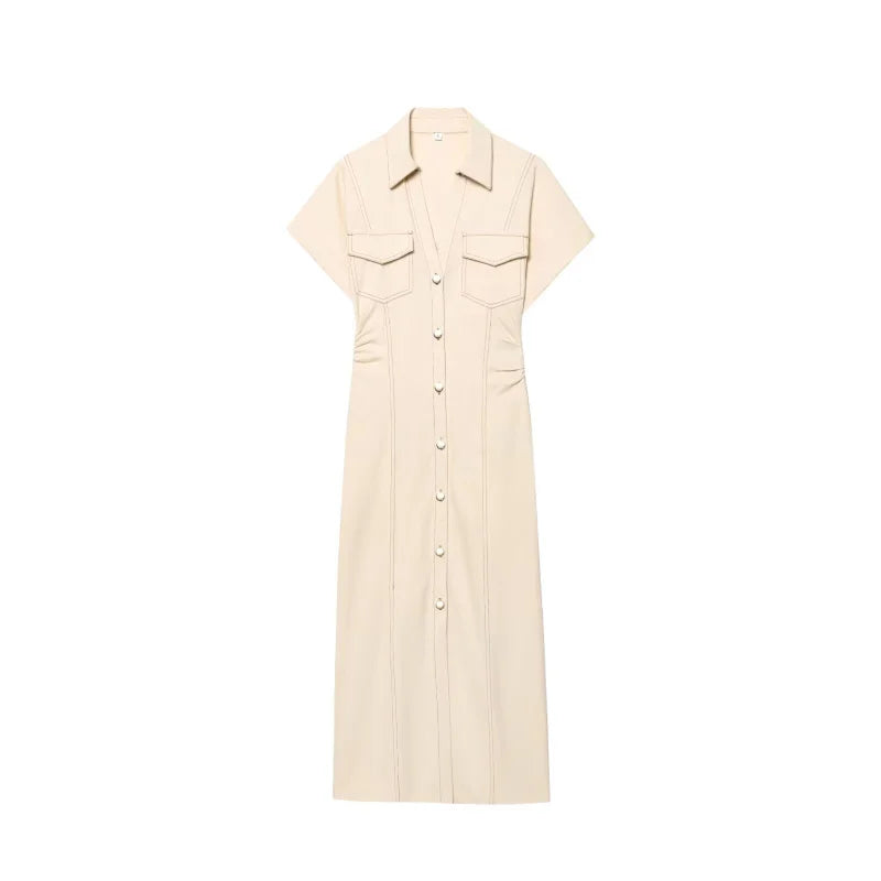 Vestido Chemise Midi Aurélienne