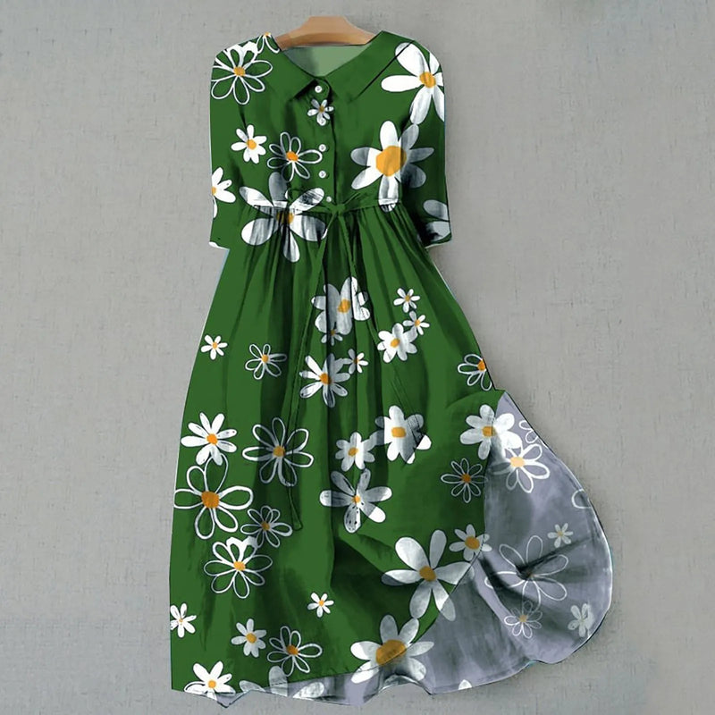 Vestido Midi Estampado Josélia