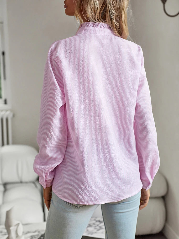 Camisa Feminina Social Listrada Adelise