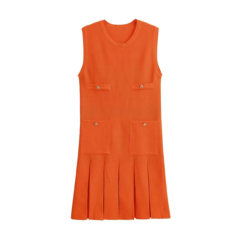 Vestido Curto com Bolsos Séfora