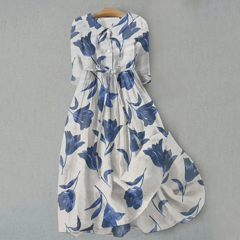 Vestido Midi Estampado Josélia