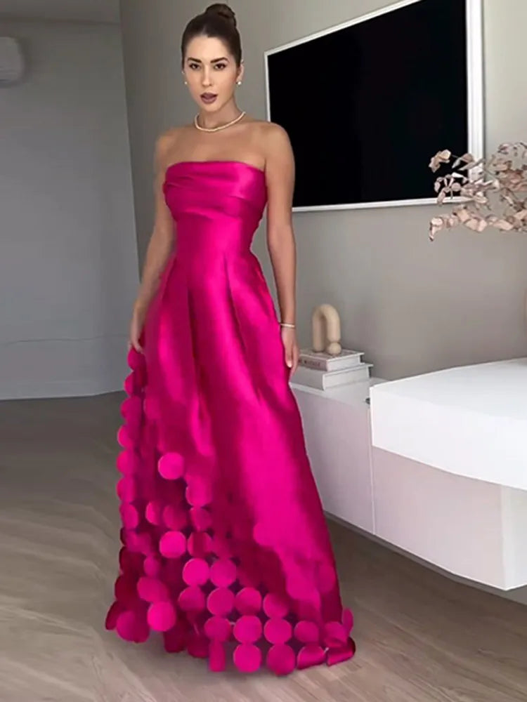 Vestido Longo Sem Alças Selinda