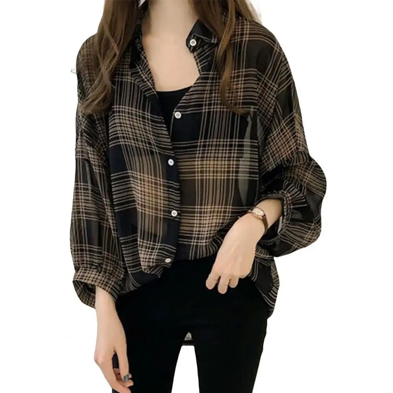 Camisa Feminina Xadrez Odelina
