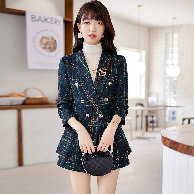 Conjunto Feminino Xadrez Amarine