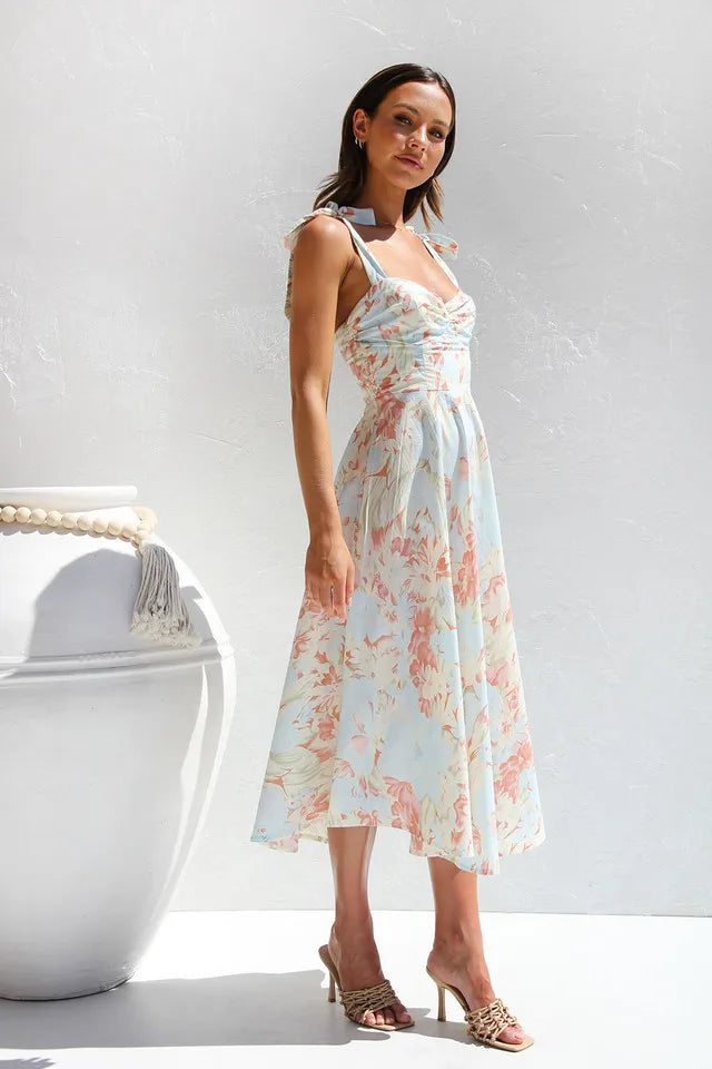 Vestido Longo Boêmio Estampado