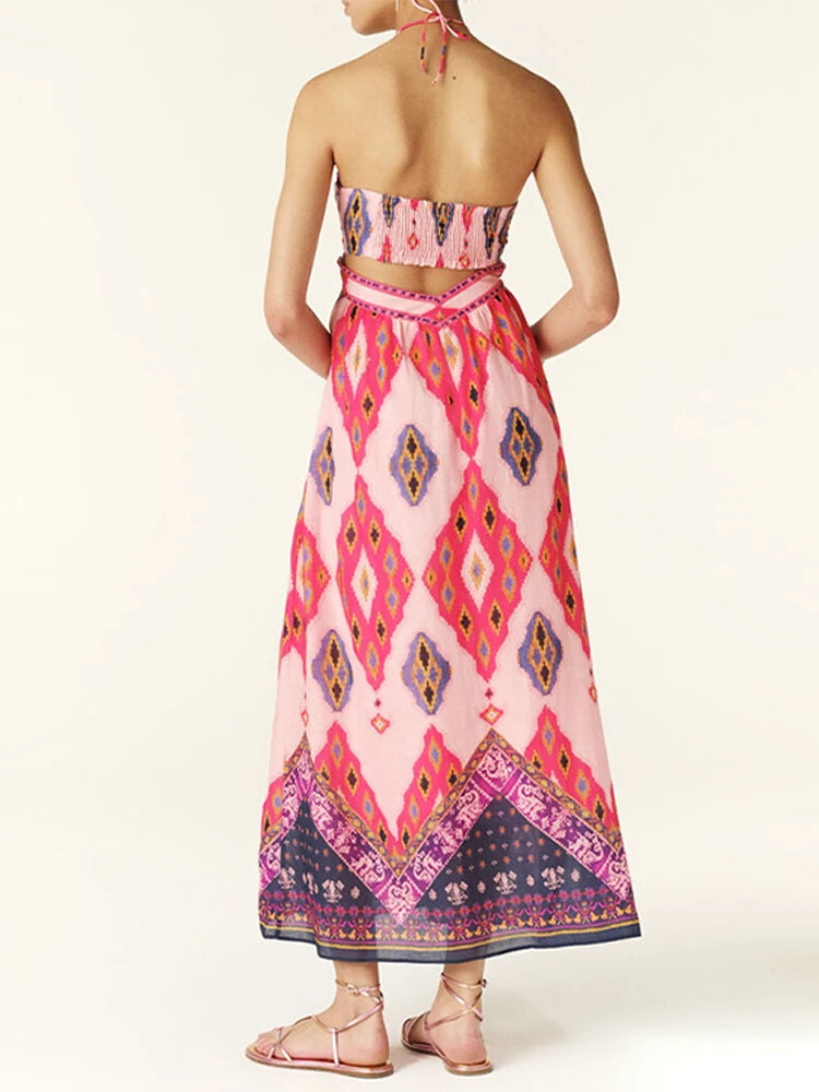 Vestido Longo Estampado Naísa