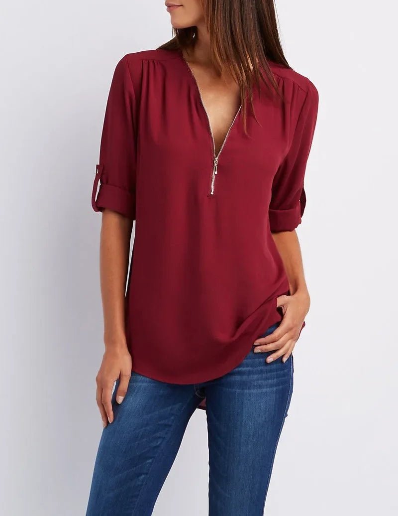 Blusa Feminina Gola V - Vennanci