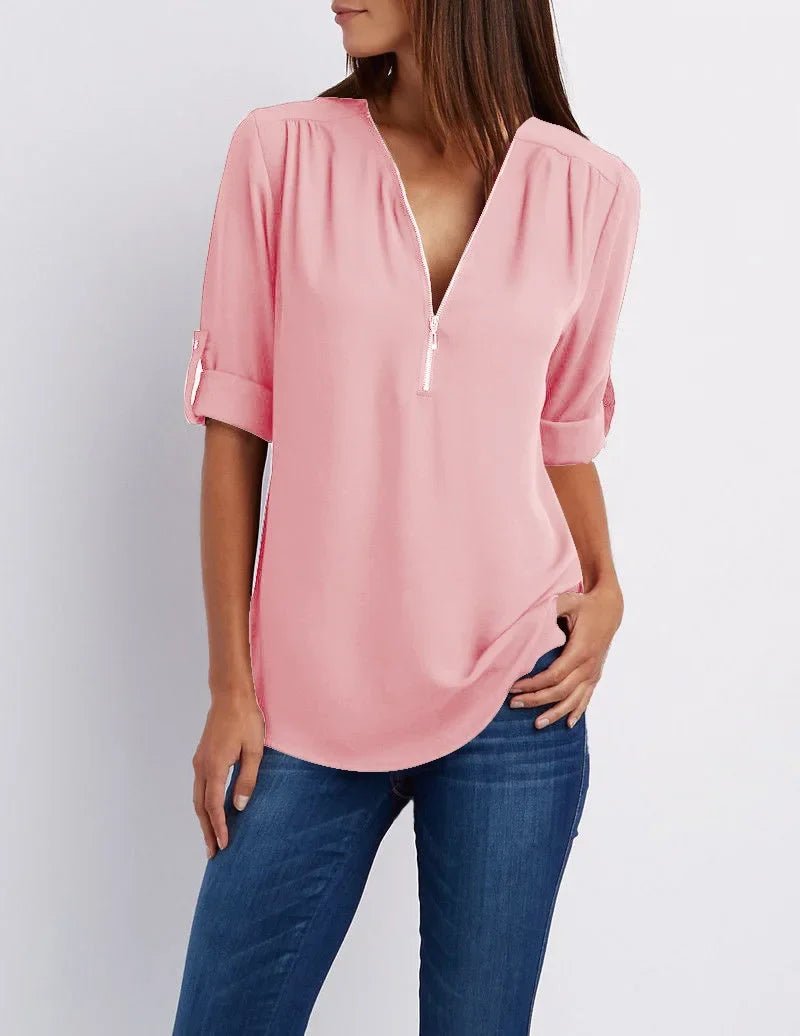 Blusa Feminina Gola V - Vennanci