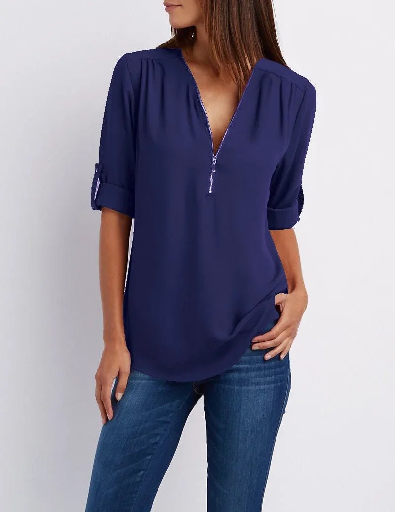 Blusa Feminina Gola V - Vennanci