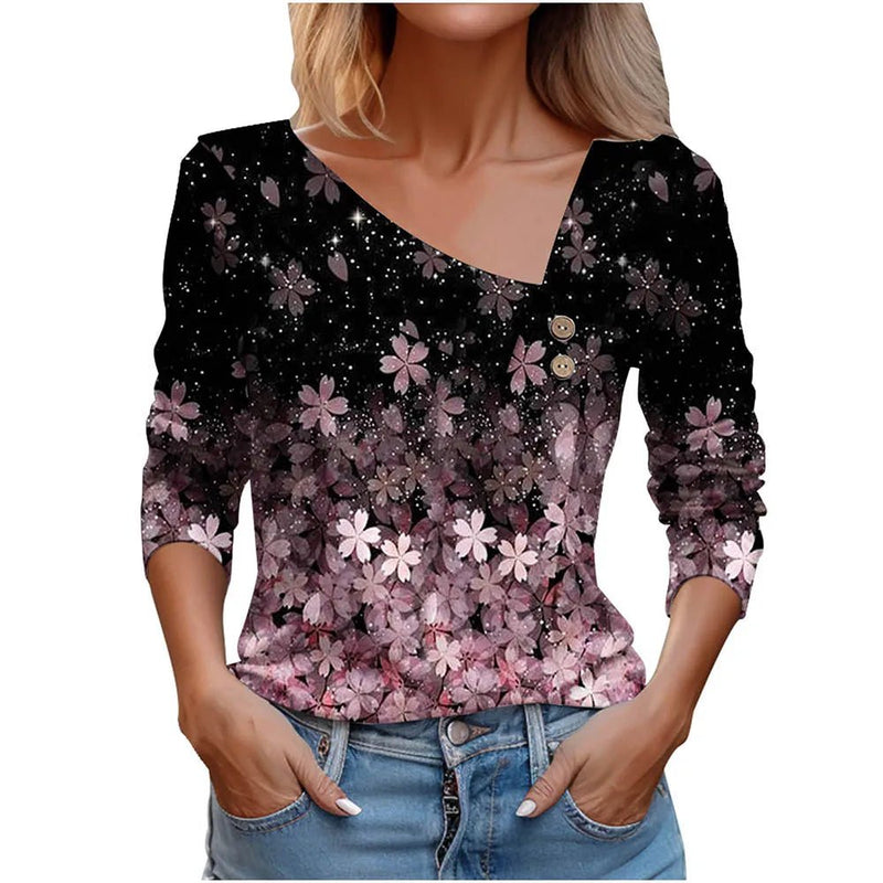 Camisa Feminina Floral - Vennanci