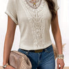 Blusa de Renda Feminina Gola Redonda