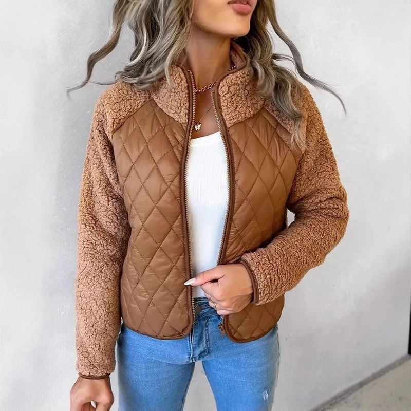 Jaqueta Feminina de Inverno Lã Aconchegante