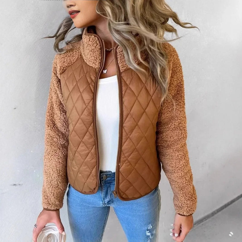 Jaqueta Feminina de Inverno Lã Aconchegante