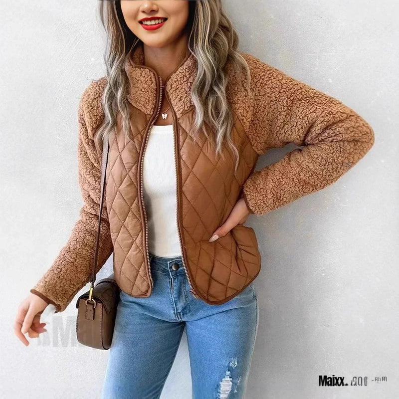 Jaqueta Feminina de Inverno Lã Aconchegante