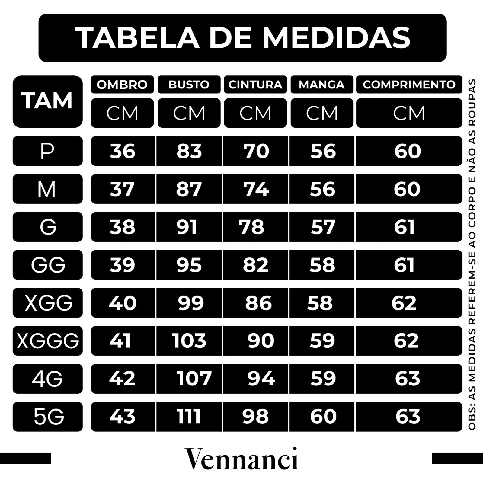 Guia de Tamanhos