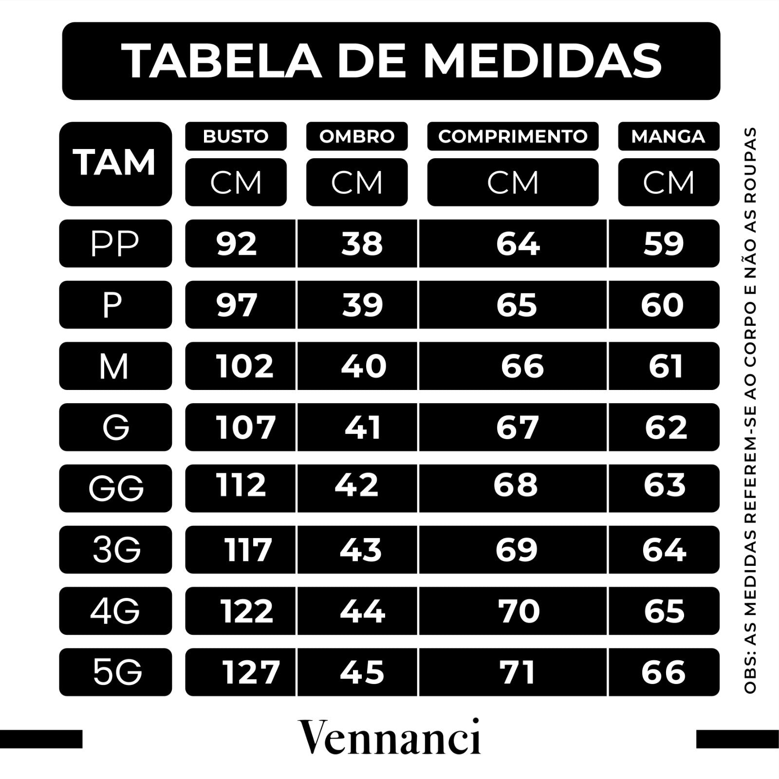 Guia de Tamanhos