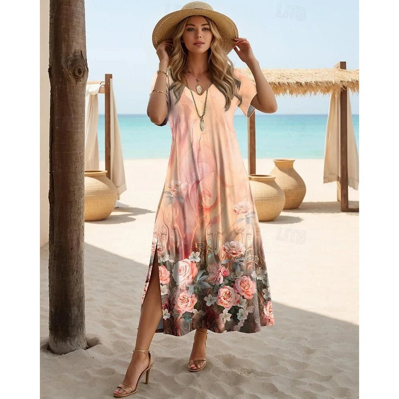 Vestido Feminino Casual Floral Quênia - Vennanci