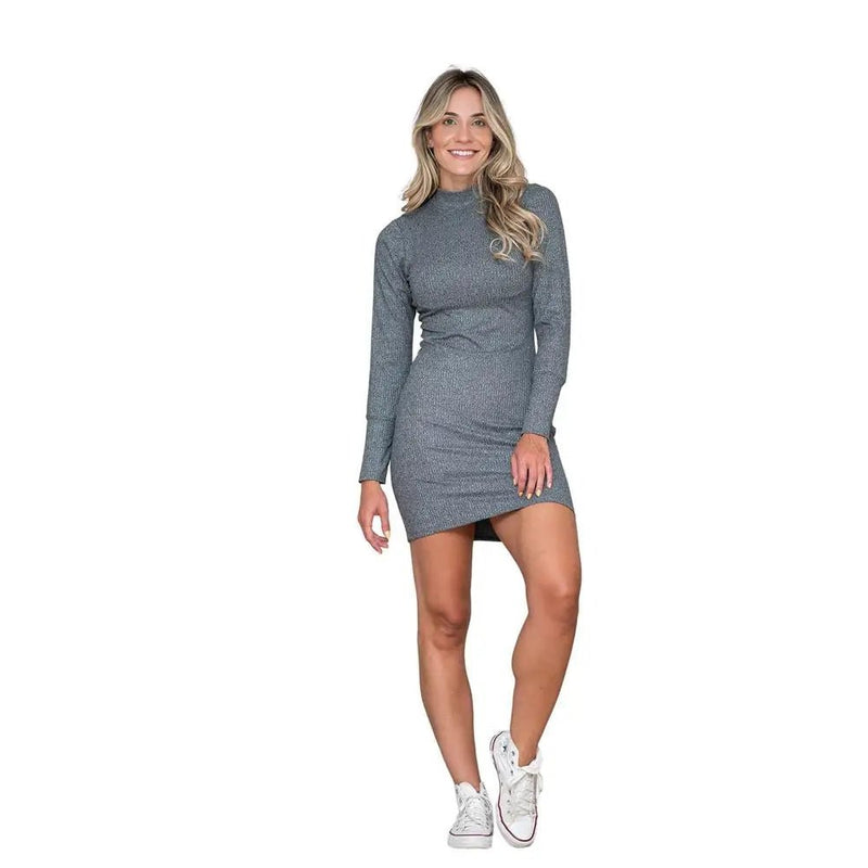 Vestido Feminino Curto com Manga Longa - Vennanci